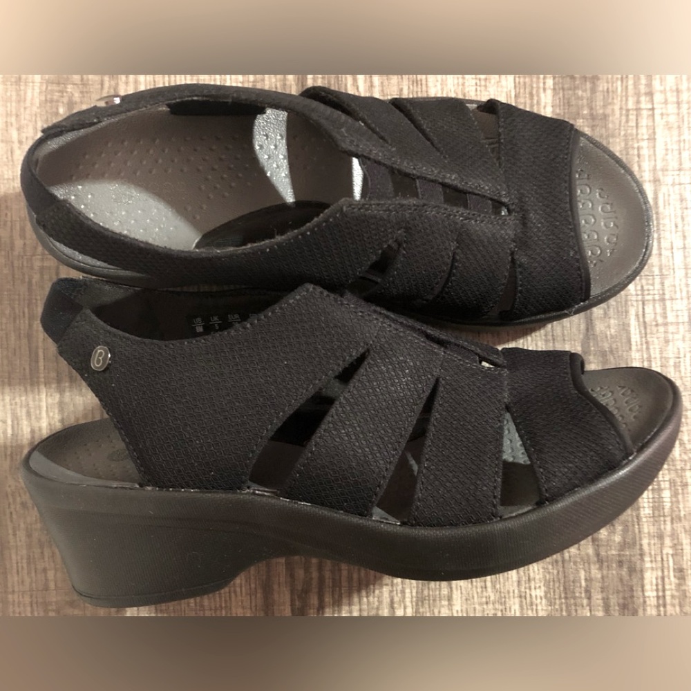 Bzees Womens Finale Black Slingbacks Size 8 Medium (B, M)